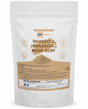 100% Natural Moroccan Rhassoul Clay Powder/Nude/Ghassoul Lava Clay Powder for Hair Masks, Creams, Face Masks, Scrubs and Soap Making 908 GMS / 2 LBS