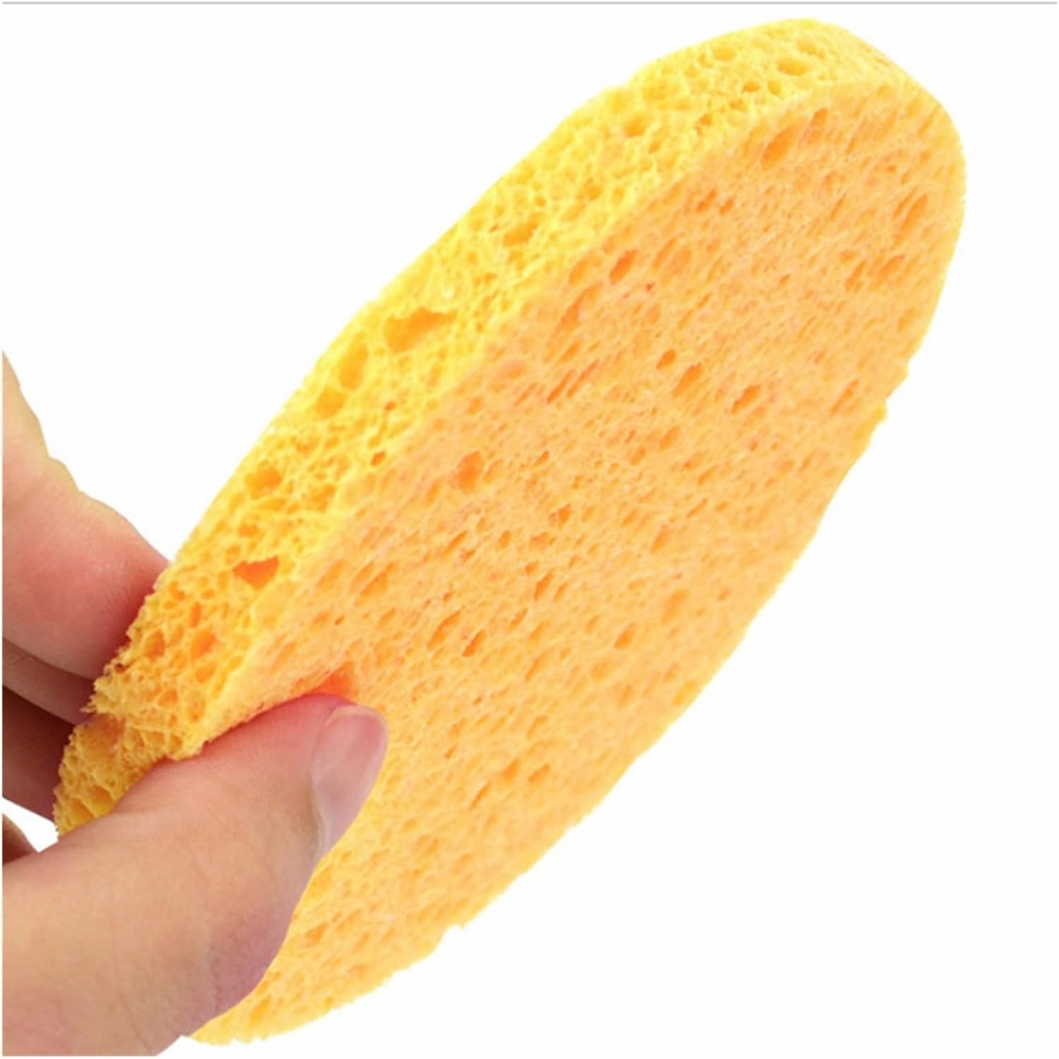 100PCS Kojic Acid Turmeric Cleansing Pads, Tumeric Pads, Turmeric Cleansing Facial Pads, Sponge Round Soft Exfoliating Cleansing Facial Pads (Color : 100pcs-green)