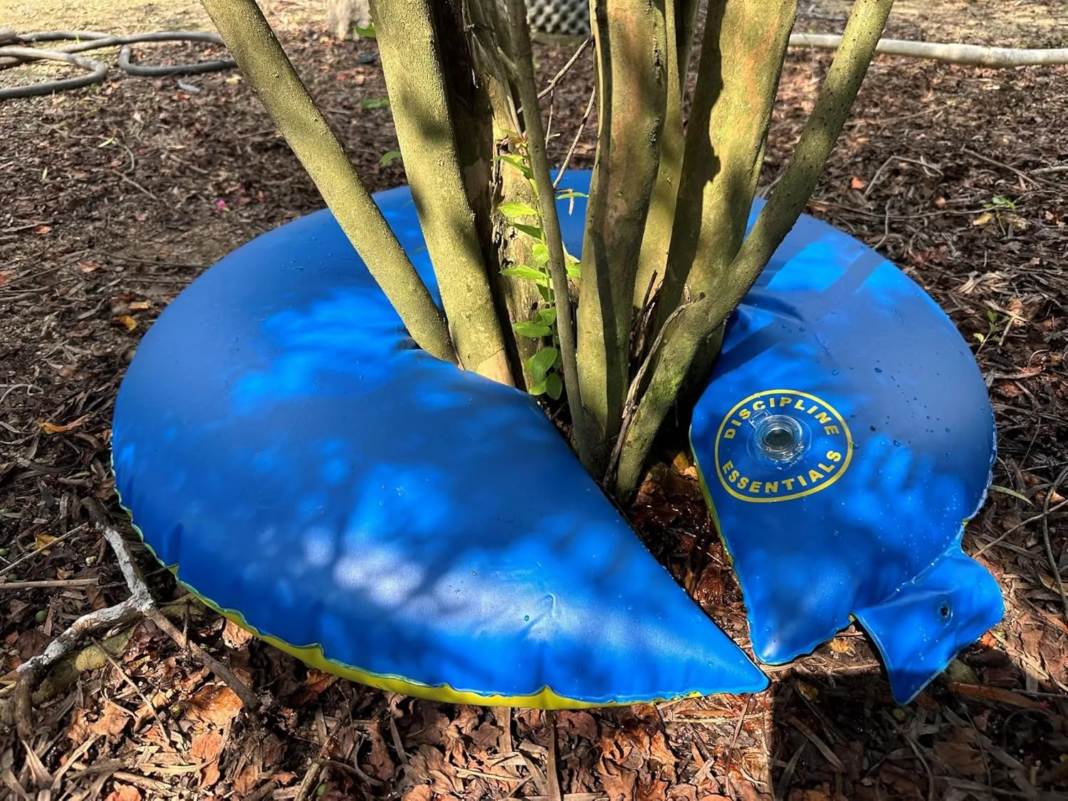 12  Hours Slow Release Tree Watering Bag/Ring - 15 Gallon, Ideal for Newly Planted Trees and Shrubs (2, Blue and Yellow)