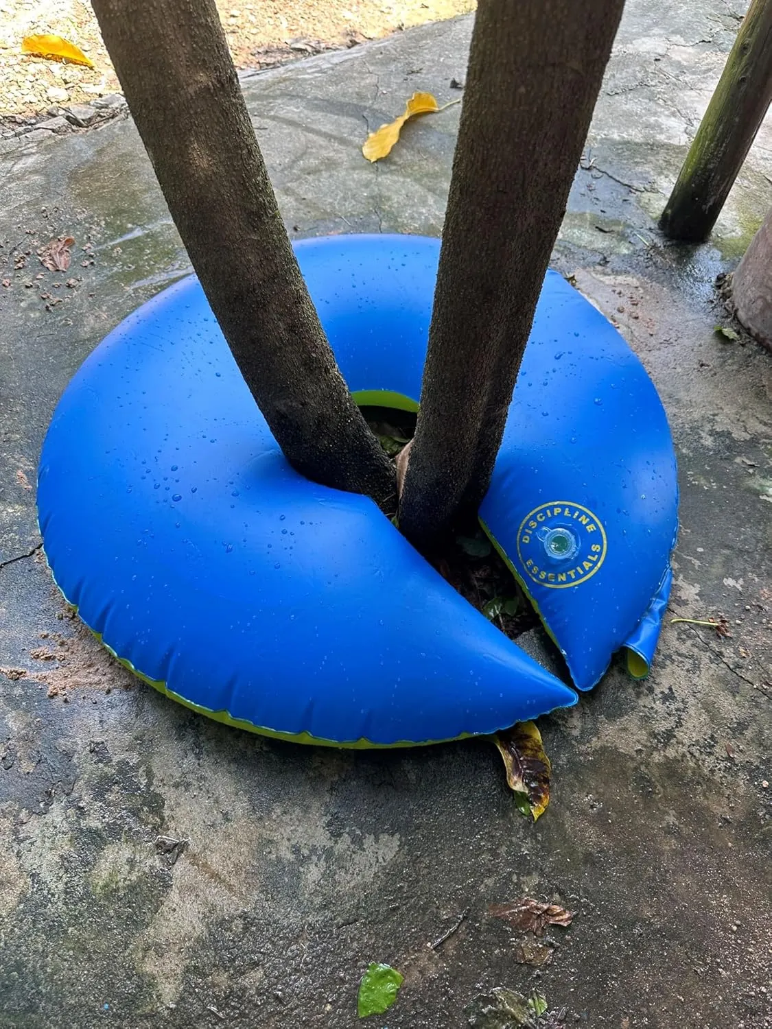 12  Hours Slow Release Tree Watering Bag/Ring - 15 Gallon, Ideal for Newly Planted Trees and Shrubs (2, Blue and Yellow)