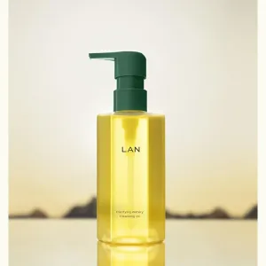1PC LAN Clarifying Watery Cleansing Oil, Purifying Deep Cleansing Facial Makeup Remover Oil, Mild Soothing Makeup Remover, 150ml / 5.07 FLOZ, yellow