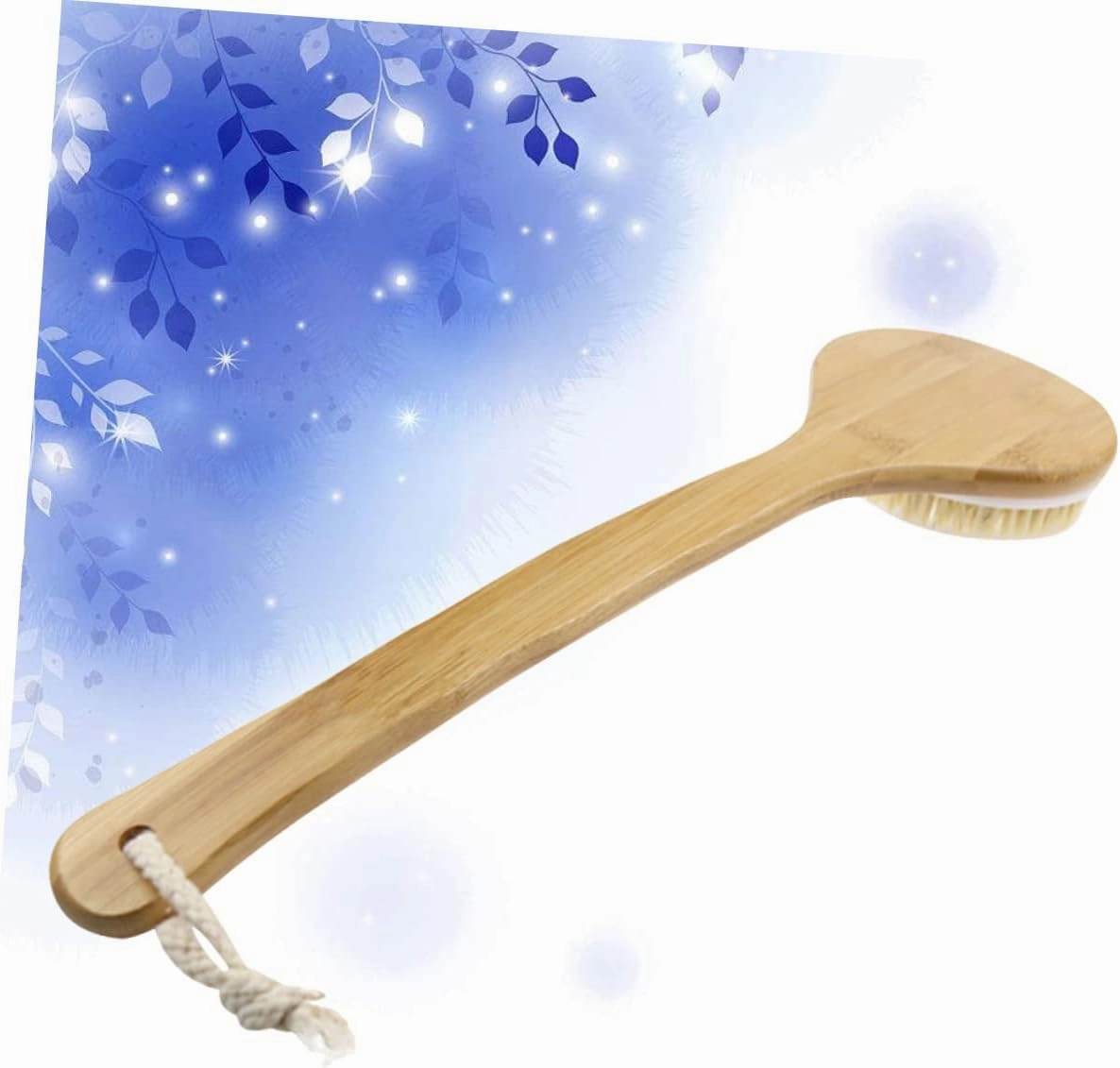1pc Handle Bristle Bathing Brush -Handled Back Scrubber for Deep Cleansing and Exfoliation Gentle Body Scrub for Men Women Soft Bristles for Easy Use Shower