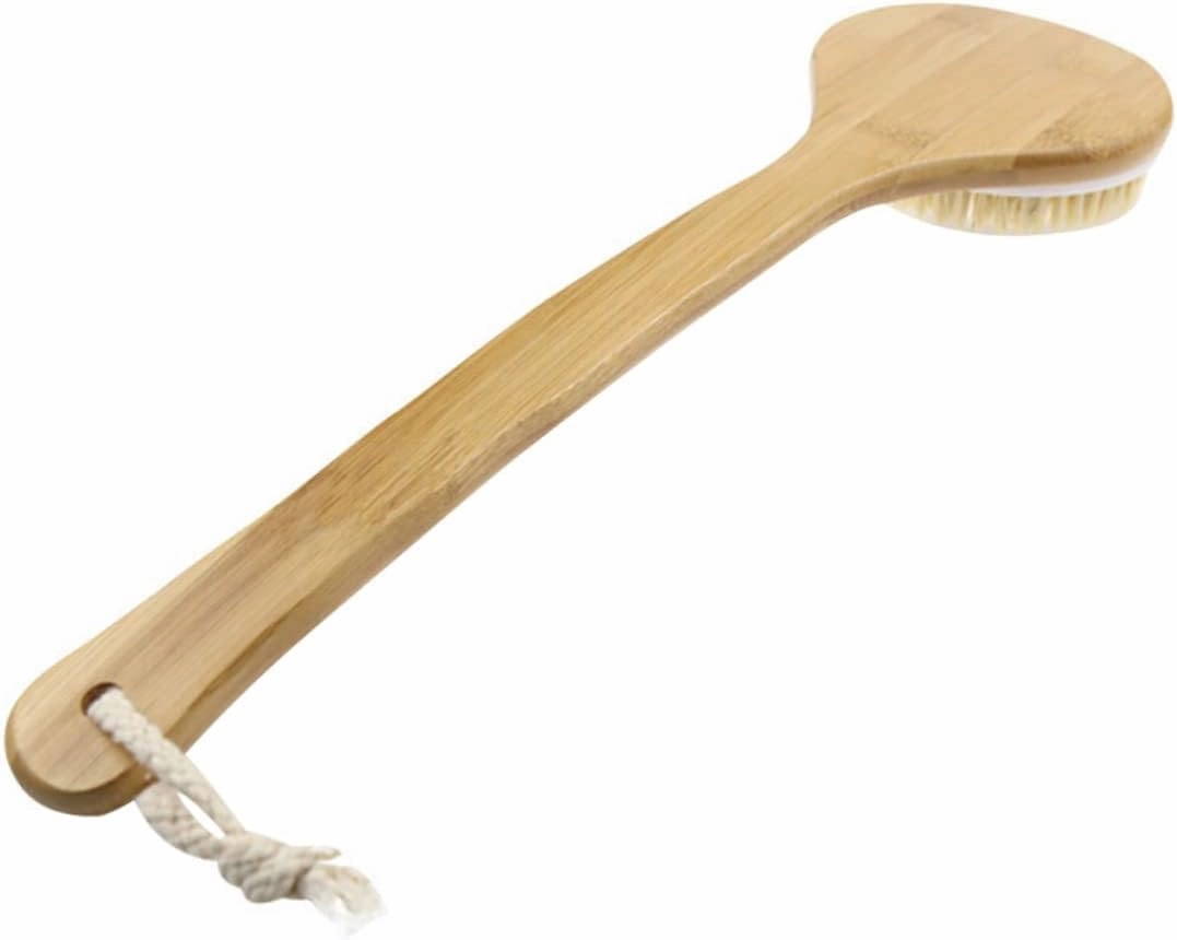 1pc Handle Bristle Bathing Brush -Handled Back Scrubber for Deep Cleansing and Exfoliation Gentle Body Scrub for Men Women Soft Bristles for Easy Use Shower
