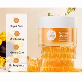 1PC Happy Little Poppets Cream, Manuka Honey Moisturizing & Refreshing Cream Calming Soothing Redness Relieving Hydrating Skin, 50g / 1.76OZ