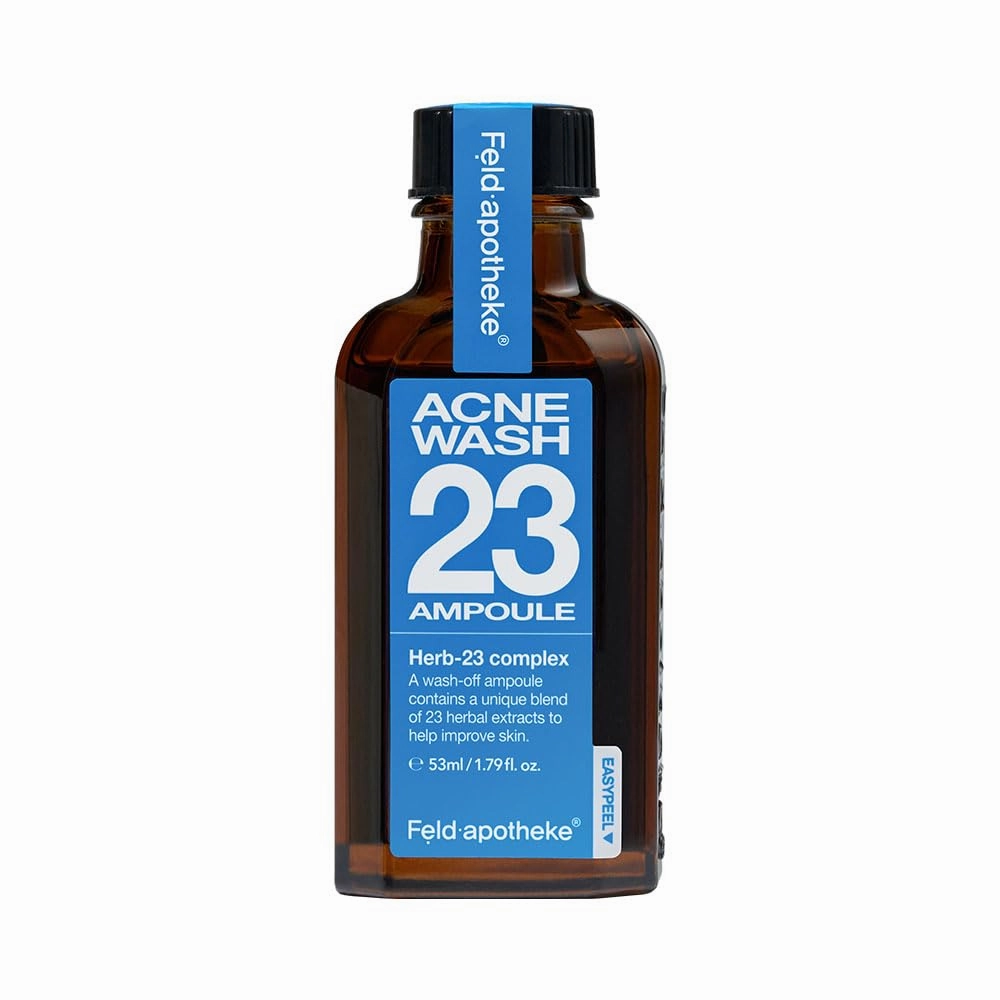 23 WASH AMPOULE, Deep Cleansing & Oil Control, Pore-Refining Formula, Purifying Care, Herb-23 Complex, 1-Minute Care, Daily Care, 1.79fl.oz/53ml