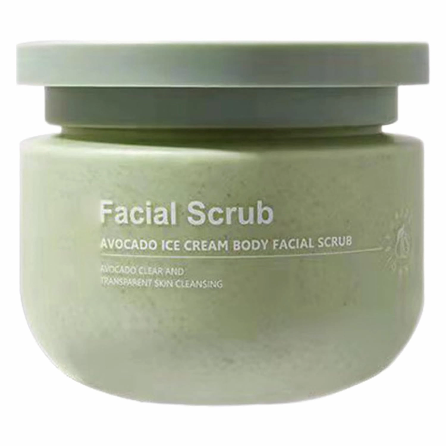 250g Deep Cleansing Exfoliating Scrub Cream for Women Girls Gentle Hydrating Moisturizing Smooths Skin Brightens Tone Body Hand Foot Care Green One Size