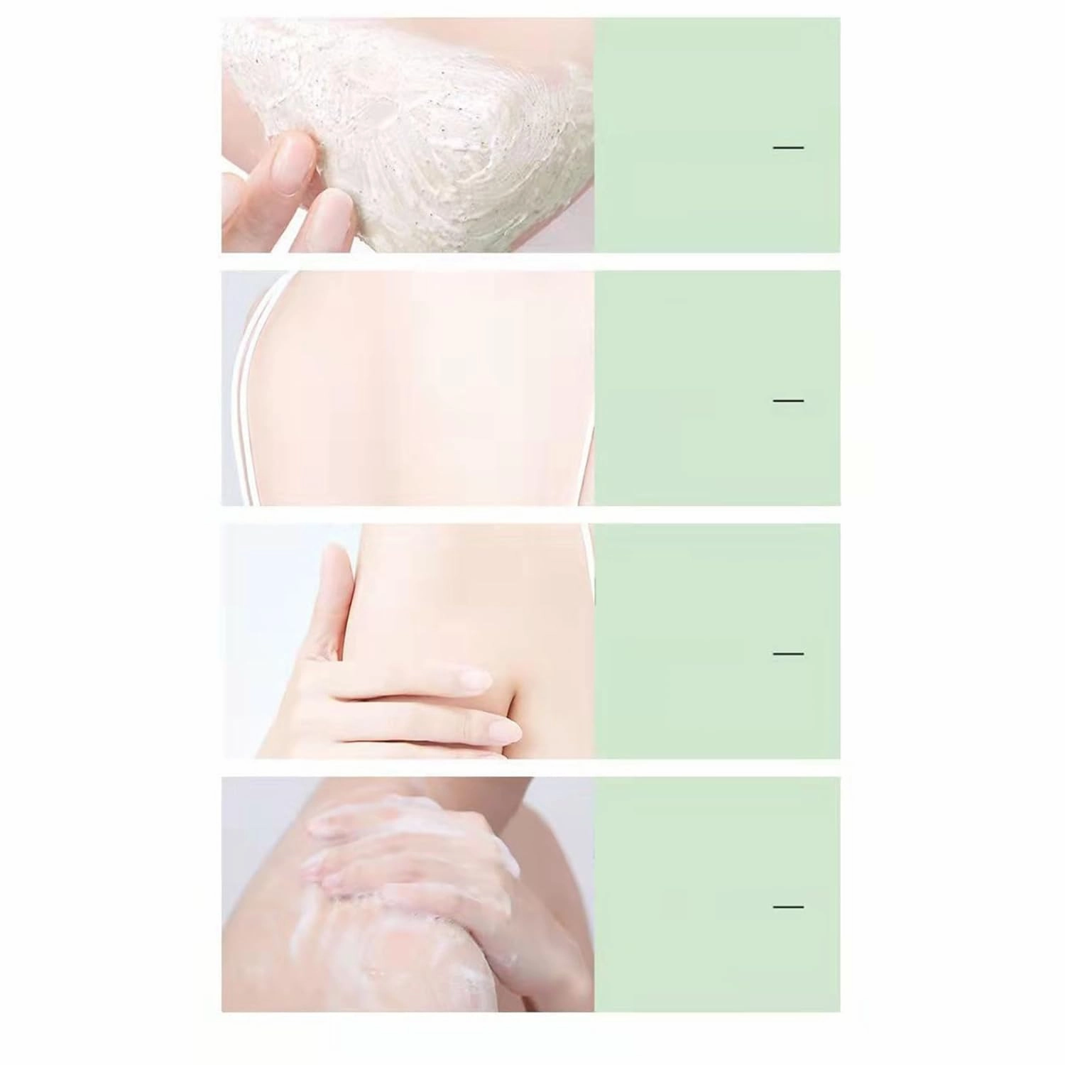 250g Deep Cleansing Exfoliating Scrub Cream for Women Girls Gentle Hydrating Moisturizing Smooths Skin Brightens Tone Body Hand Foot Care Green One Size