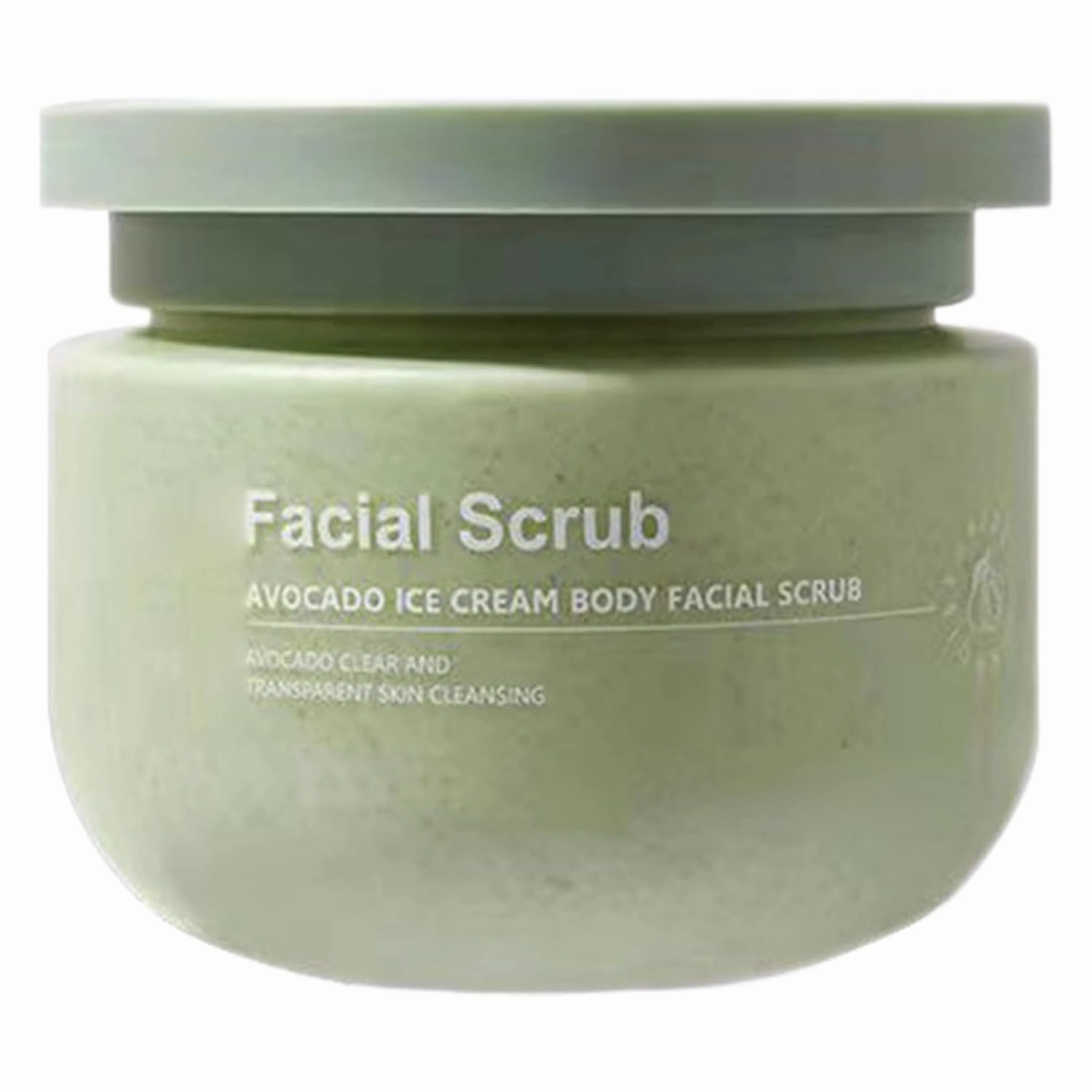 250g Exfoliating Scrub Cream for Women Girls Gentle Deep Cleansing Hydrating Moisturizing Brightens Tone Body Hand Foot Skin Care Green One Size