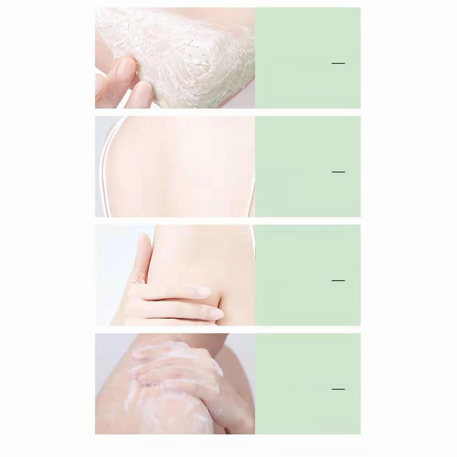 250g Exfoliating Scrub Cream for Women Girls Gentle Deep Cleansing Hydrating Moisturizing Brightens Tone Body Hand Foot Skin Care Green One Size
