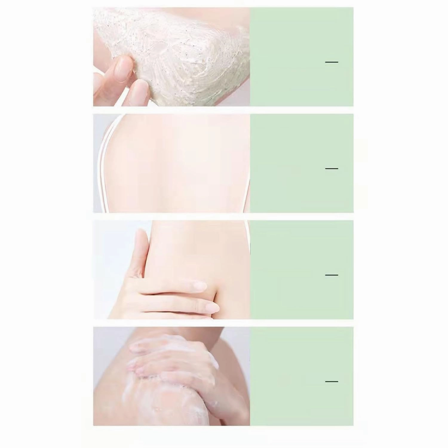250g Gentle Exfoliating Scrub Cream for Women Girls Deep Cleansing Hydrating Moisturizing Smooths Skin Brightens Tone Body Hand Foot Elbow Care Green One Size