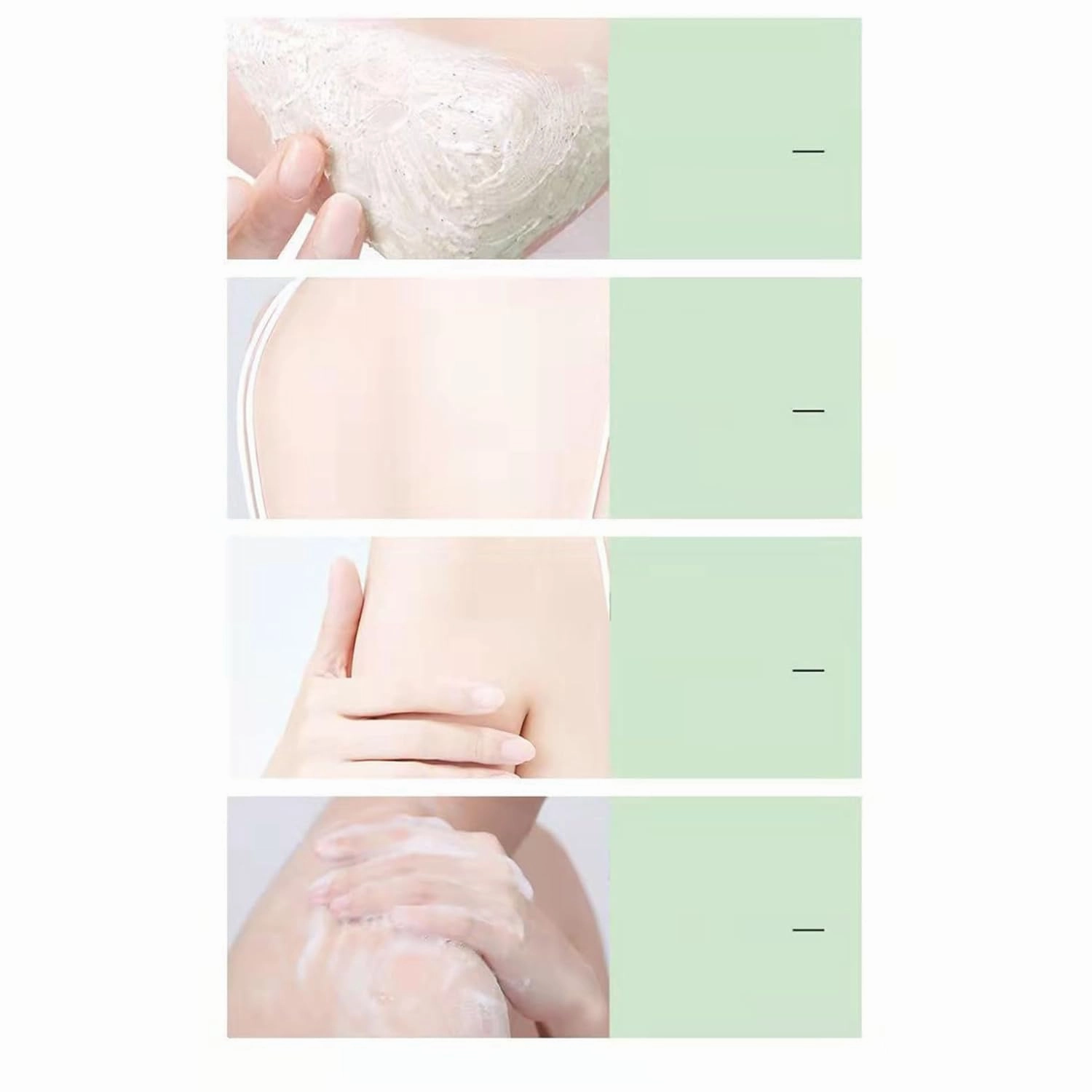 250g Gentle Exfoliating Scrub Cream for Women Girls Soft Deep Cleansing Hydrating Moisturizing Smooths Skin Brightens Tone Body Hand Foot Green One Size
