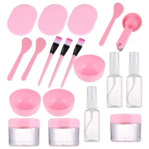 27 Pcs Facial Mask Mixing Sets Measuring Spoons Healing Clay Facial Bowl Facial Brush Silicone Clay DIY Facemask Mixing Tool Face Mask Applicator Face Makeup Set