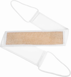 2Pcs Natural Loofah Back Scrubber Exfoliating Shower Washcloth with Strap Handles for Deep Cleansing Gentle Washing for Men and Women Modern Bathing Accessories