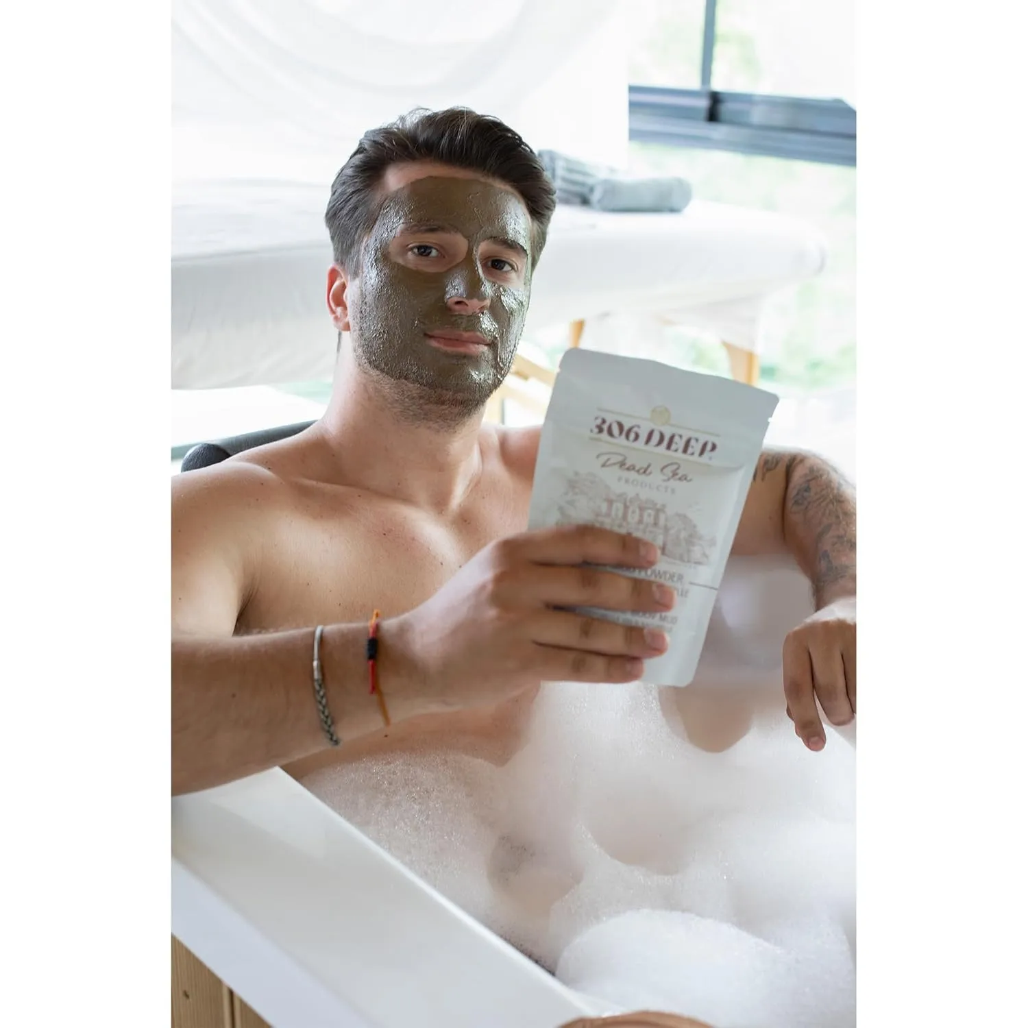 306 Deep Dead Sea Mud Dry Powder - 10 Kilograms Dead Sea Clay for Mud Mask for Face and Body, Organic Face Masks Skincare for Sensitive Skin, Anti-Aging, Skin Firming, Skincare Clay for Men & Women