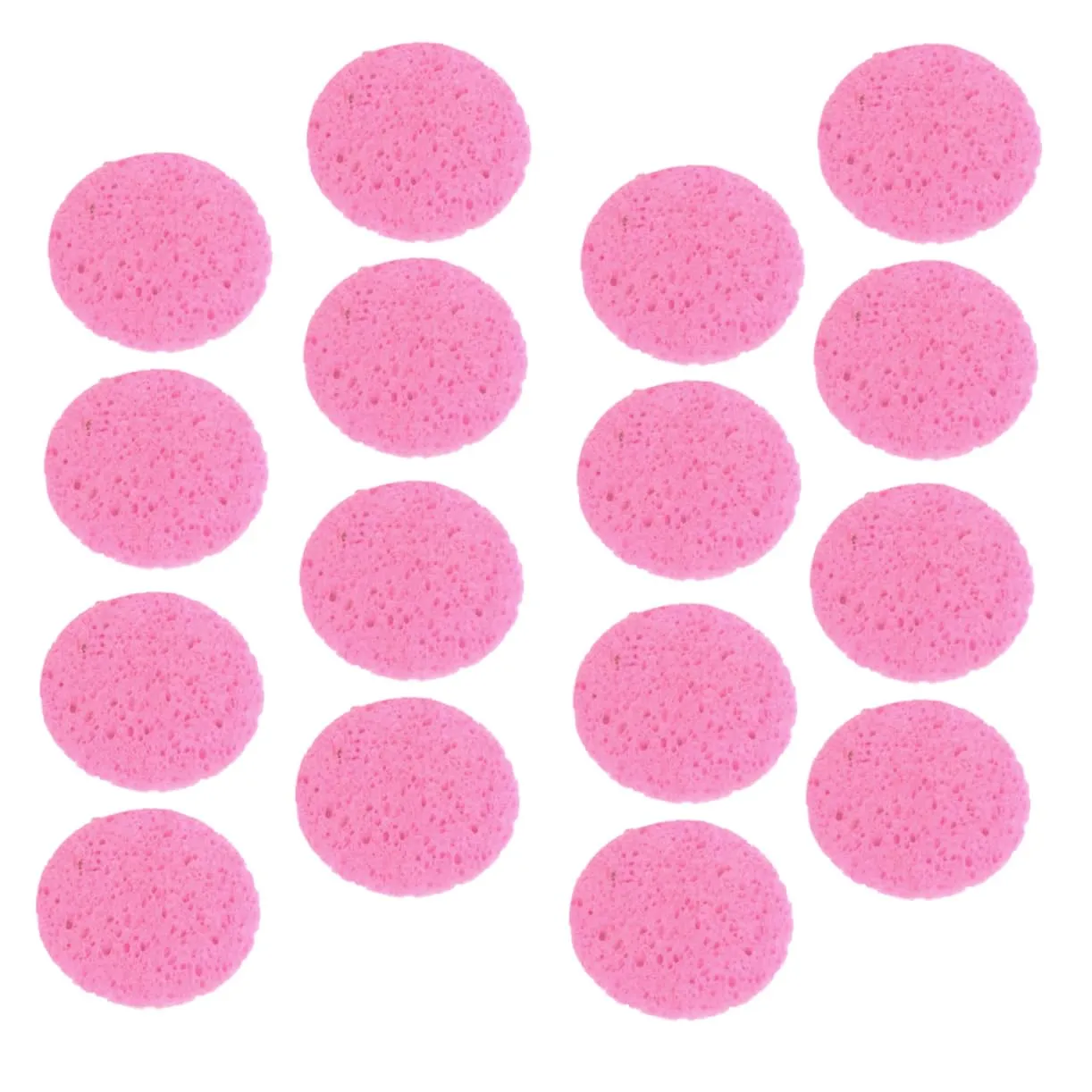 50Pcs Round Makeup Sponges Compressed Facial Cleaning Pads for Gentle Daily Exfoliation and Makeup Removal Premium Pulp for Spa Use