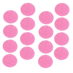 50Pcs Round Makeup Sponges Compressed Facial Cleaning Pads for Gentle Daily Exfoliation and Makeup Removal Premium Pulp for Spa Use