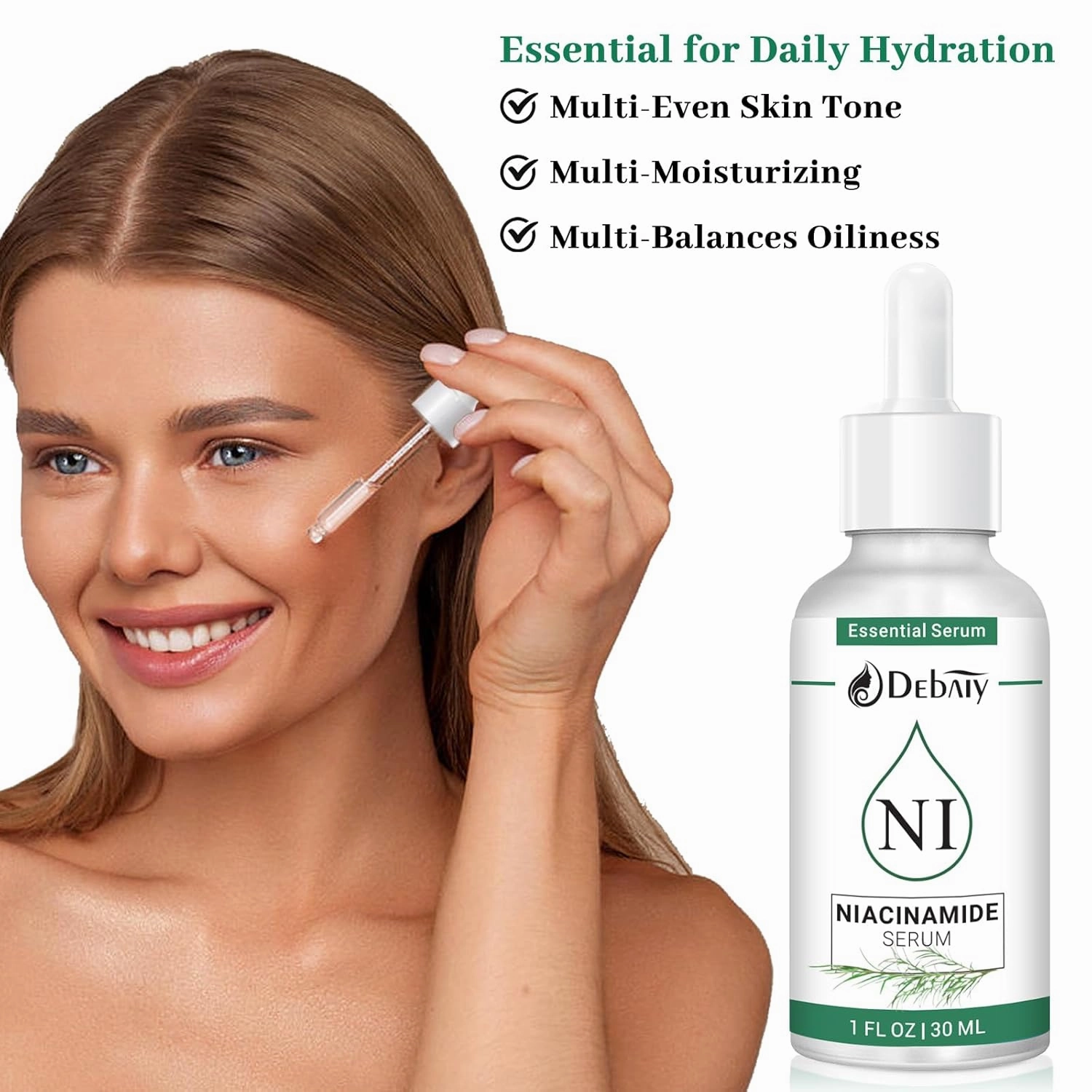 5% Niacinamide Serum with 4% Tea Tree & Centella Asiatica Extracts Soothing Facial Serum (3 Pack 1fl.oz|30ml)