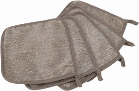 5PCS Exfoliating Wash Cloths for Face and Body, Dual-Sided Exfoliating Face Scrubber Massage Bath Cloth for Women and Men (10.23 x 9.45inch)