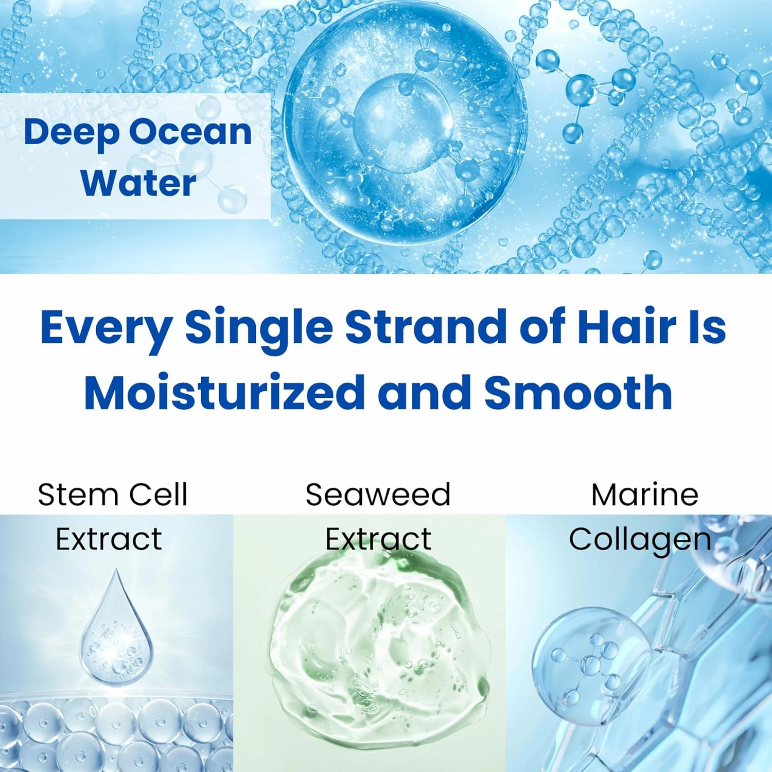 8 THE THALASSO Damage Repair Hair Treatment Oil for Dry Hair Women & Men, Anti Frizz Hair Serum Travel Size with Stem Cells & Argan Oil, Hair Care from Japan, Sulfate & Paraben Free, MOIST, 3.38 Fl Oz