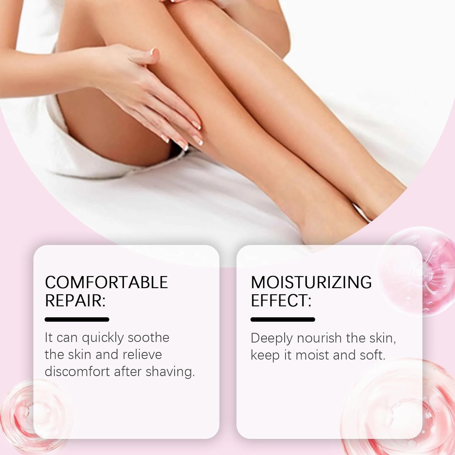 90ml After Shave Oil - Hair Removal Soothing Essential Oil, Hydrating Treatment for Women, Prevents Ingrown Hairs & Dryness, Softens Skin (2Pcs)