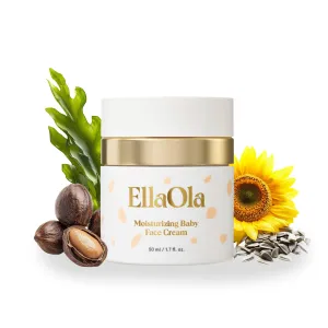 96 Hour Deep Moisturizing Baby Face Cream for Dry, Eczema Prone & Sensitive Skin - Daily Organic Face Lotion Nourishes & Hydrates, Fragrance Free | 1.7 fl. oz.