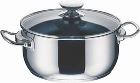 :Berndes, Perfect Injoy Deep Casserole with Glass Lid 16 Cm