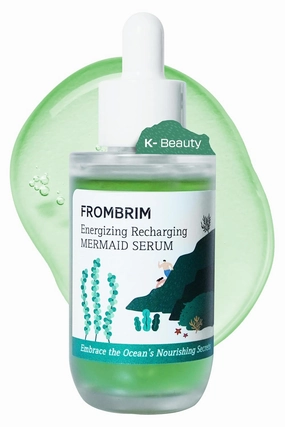 [K-Beauty] FROMBRIM Energizing & Recharging Mermaid Hydrating Serum for All Skin Types | Purifying Skin Barrier Repair Moisturizer Vegan-Friendly Mermaid Skin Care Serum No Animal Trials 1.69 fl oz