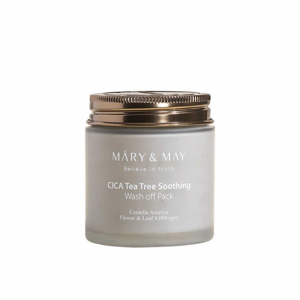 [MARY & MAY] Vegan CICA TeaTree Soothing Wash off Pack 125g
