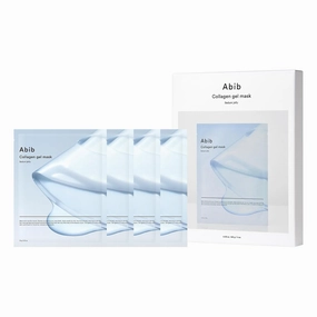 Abib Collagen Gel Mask Sedum Jelly 4 Sheets (Hydrating) I Korean Vegan Collagen, Cooling Hydrating Hyaluronic Acid Hydrogel Face Mask Skin Care
