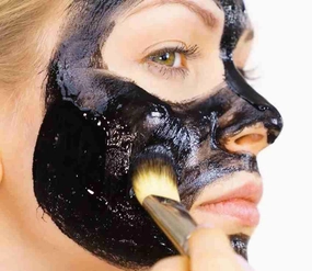 Activated charcoal face mask