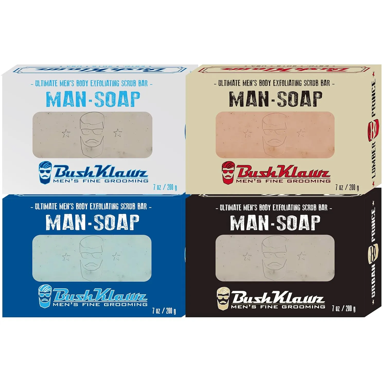 ACTIVE PRINCE BIG BRICK Exfoliating MAN SOAP - Deep Clean Your Skin, Remove Dead Cells, and Moisturize with Natural Oils - 200g / 3 Pack