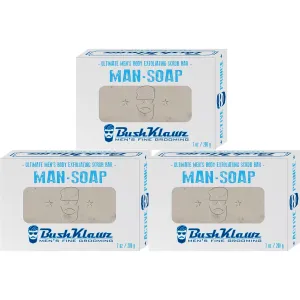 ACTIVE PRINCE BIG BRICK Exfoliating MAN SOAP - Deep Clean Your Skin, Remove Dead Cells, and Moisturize with Natural Oils - 200g / 3 Pack