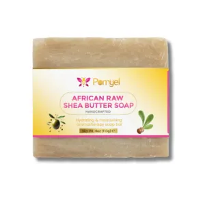 African Raw Shea Butter Soap - Moisturizing Natural Soap for Dry & Sensitive Skin, Soothing, Hydrating, Gentle Body Wash, shea butter soap for Face & Body Care - 2 Bars