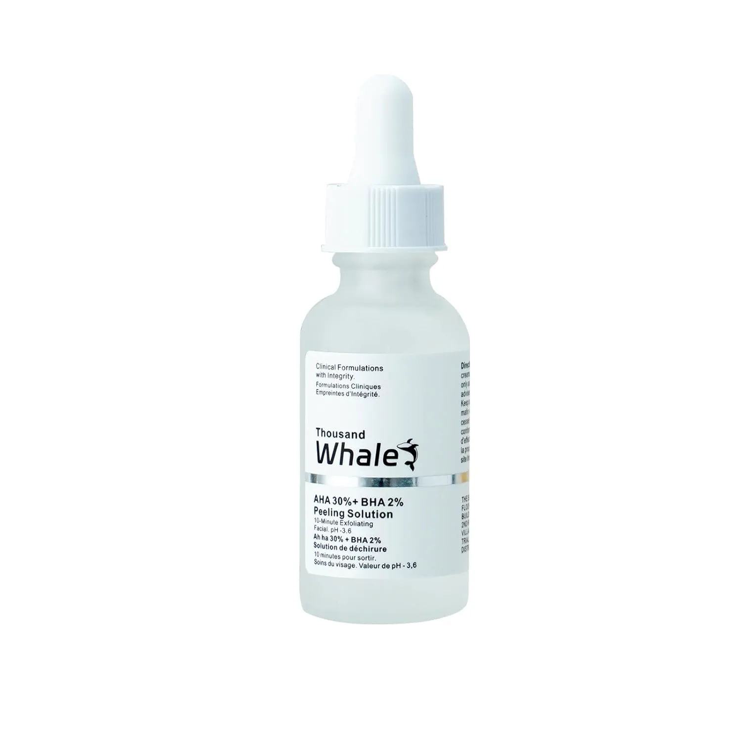AHA BHA Salicylic Acid Exfoliating & Brightening & Removing Blackhead Essence Glycolic Acid Facial Serum Face Skincare 30ml, Deep Moisturizing Whitening