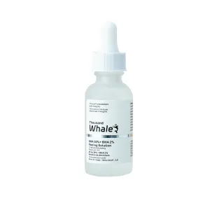 AHA BHA Salicylic Acid Exfoliating & Brightening & Removing Blackhead Essence Glycolic Acid Facial Serum Face Skincare 30ml, Deep Moisturizing Whitening