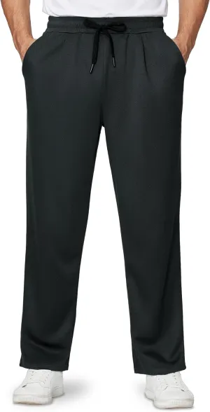 Alimens & Gentle Mens Sweatpants Casual Open Bottom Sweat Pants for Men Drawstring Workout Pants with Pockets