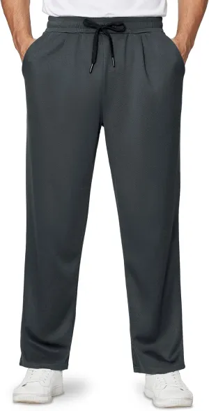 Alimens & Gentle Mens Sweatpants Casual Open Bottom Sweat Pants for Men Drawstring Workout Pants with Pockets