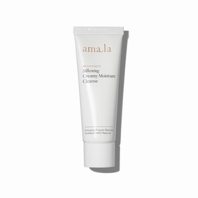 Amala Silkening Creamy Moisture Cleanse - Gentle Facial Cleanser Dissolves Impurities, Lifts Makeup, Clears Pore-Clogging Debris - AHAs & Plant Seed Oils (50 ml)