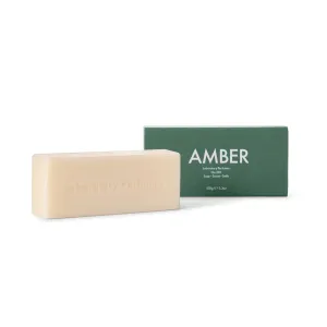 Amber Soap Bar | Infused with Amber Fragrance | Enriched with Shea Butter & Jojoba Oil | Palm Oil-Free, Plastic-Free & Skin-Kind (150g)