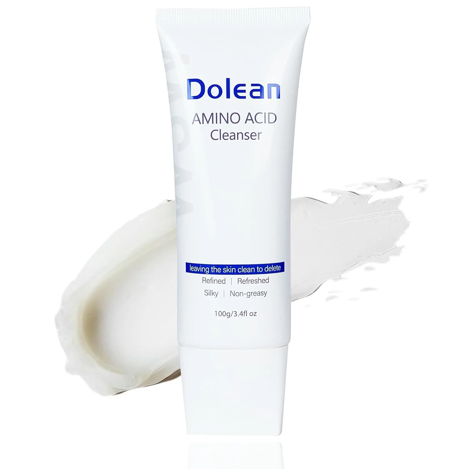 Amino Acid Facial Cleanser, Deep Cleaning Face Cleanser Non-Greasy,Sensitive Acne Skin,MSM Amino Acid,Dermatologist Tested, Fragrance Free, Gentle and Effective Face Wash 3.4 fl oz