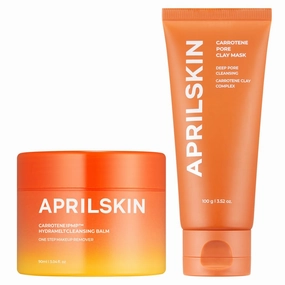 APRILSKIN Carrotene Clay Mask and Cleansing Balm Bundle