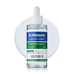 Aqua Ion Plasma Water Glow Ampoule for Hydrating Face Moisturizer for Dry, Sensitive Skin | Moisturizing & Soothing Care, Korean Skincare, 50ml, 1.69 fl oz