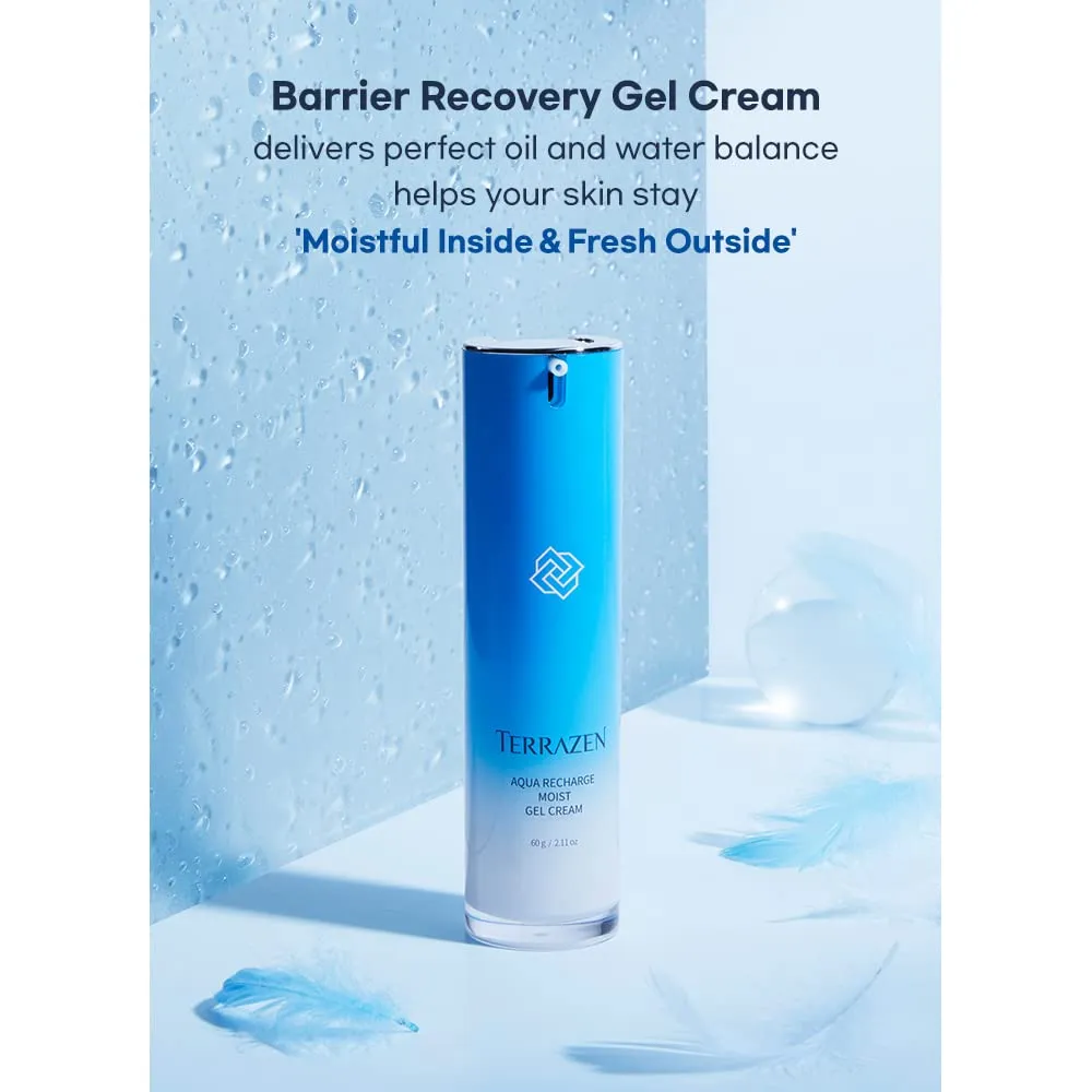 Aqua Recharge Moist Gel Cream, 2.11 fl.oz.(60g), Balancing Aqua Gel Cream with Biotics, 7-Hyaluronic Acid, Green Tea, Hydrating, Soothing, Balancing, Protecting