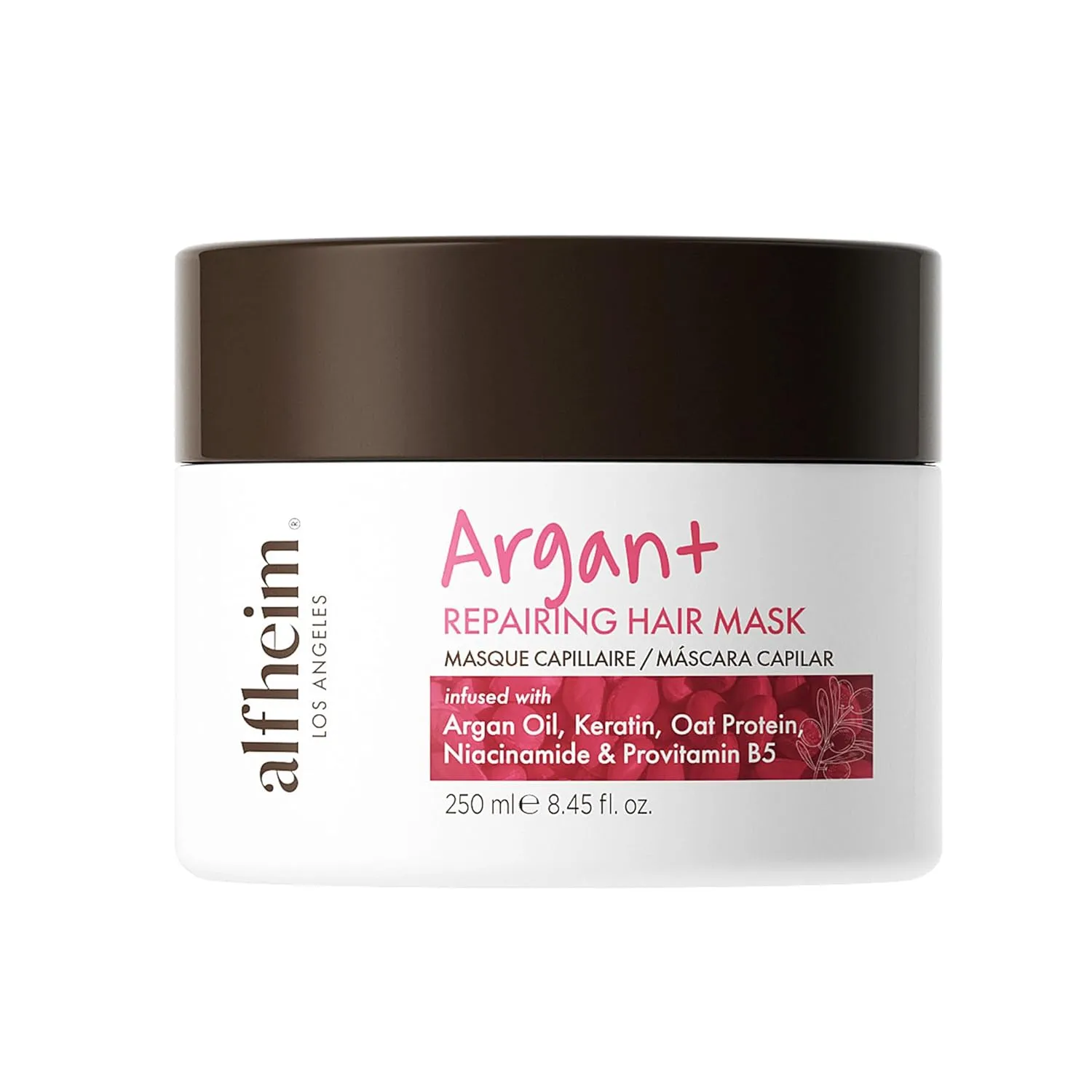 Argan Repairing Hair Mask | Deep Nourishing & Moisturizing Treatment for Dry, Damaged Hair | Infused with Argan Oil, Keratin & Oat Protein | Anti-Frizz & Strengthening Formula | 8.45 oz