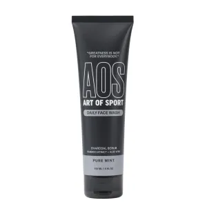 Art of Sport Daily Face Wash, With Detoxifying Charcoal, Calming Aloe Vera & Skin-Soothing Bamboo Extract. Formulated for Athletes, 4 FL OZ