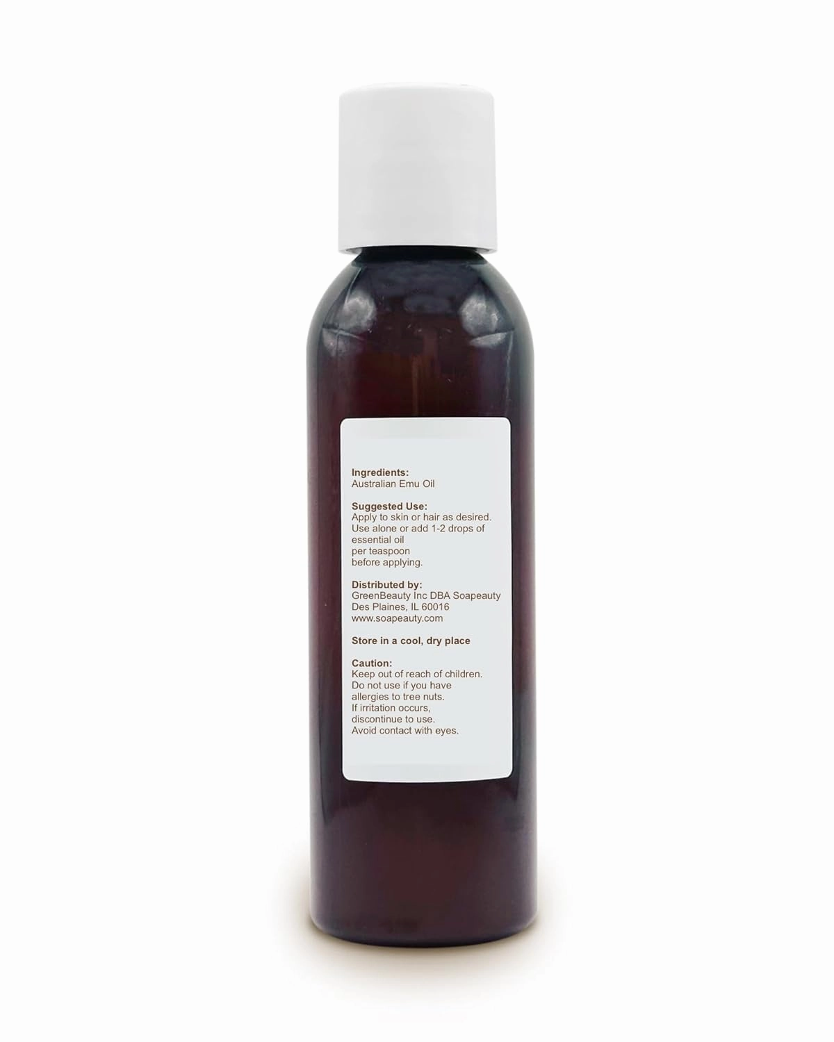 Australian Emu Oil | Triple Refined | 100% Pure & Natural Moisturizer for Skin & Hair Growth, Strengthener for Sensitive Skin, Body Oil | 4 fl oz