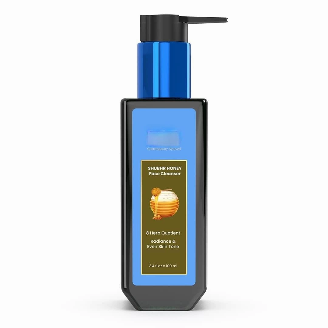 Ayurvedic Face Wash for Glowing Skin | Honey Aloe Vera Detan Face Wash for Dry, Oily and Combination Skin (8 Herbs, 100ml)