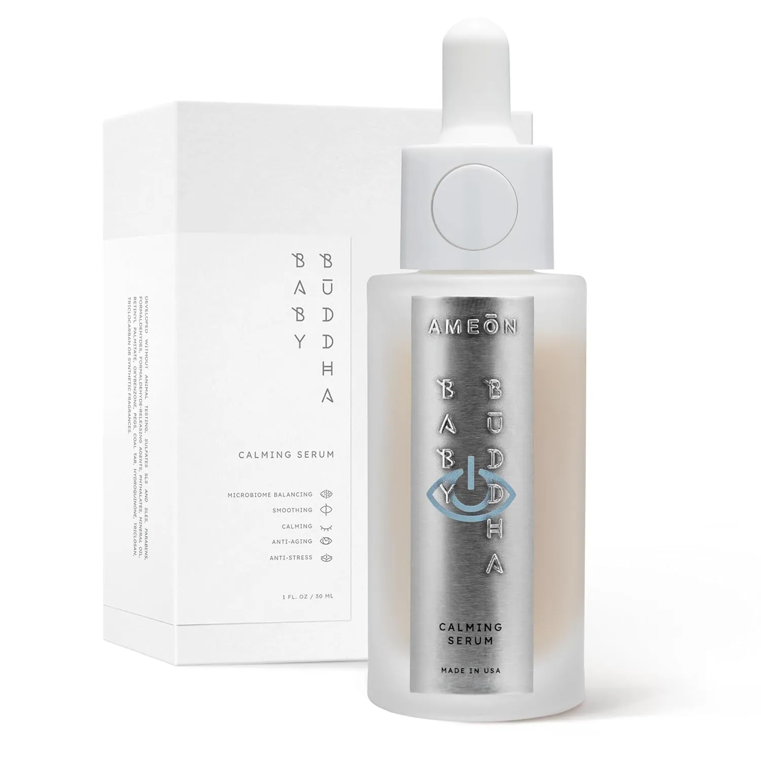 Baby Buddha Calming Serum - Restorative, Soothing, and Hydrating Skin Care for Sensitive, Irritated, and Redness-Prone Skin
