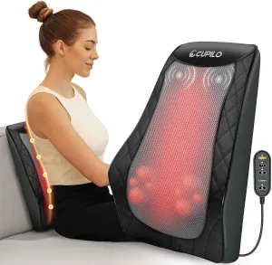 Back and Neck Massager, FSA HSA Eligible Massager for Pain Relief Deep Tissue, Heated Massage with Vibration, Massage Pillow for Neck, Back, Shoulder, Leg, Gifts for Men Women