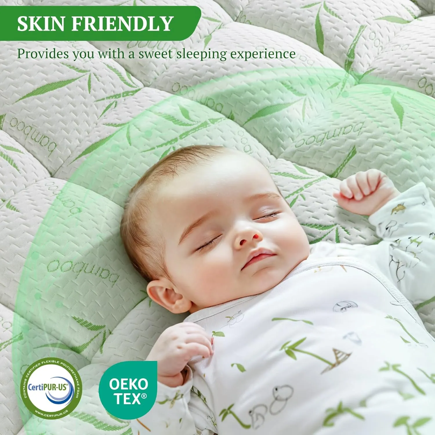 Bambu Mattress Topper King,1200 GSM Cooling Mattress Pad,2In Extra Thick Pillow Top for Back Pain,Soft Mattress Protector Cover with 8"-18" Deep Pocket(78"x80")